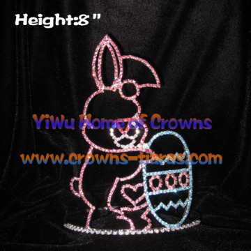 6inch Rabbit and Easter Egg Easter Pageant Crowns