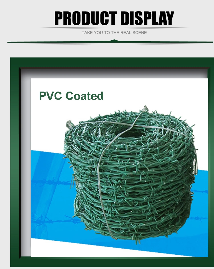 PVC Coated Military Wire Barbed Wire Fence