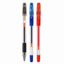 Gel Pens, slim barrel, rubber grip