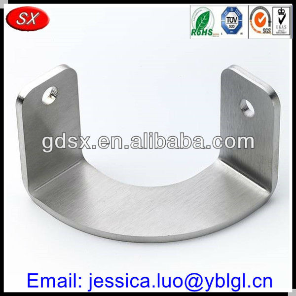 high precision customized l shaped metal bracket,high polished l bracket stainless steel,90 degree small l brackets with 2 holes