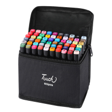 Colorful Waterproof Acrylic Paint Markers - Dual Tip Permanent Artist Alcohol-Based Markers (48/60/80 Colors)