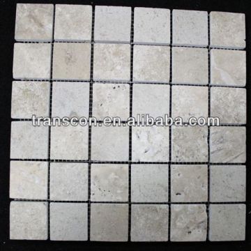 mix color travertine marble mix mosaic