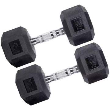 hex dumbbell rubber dumbbell hex rubber dumbbell