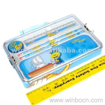 Cartoon students cute multipurpose stationery set