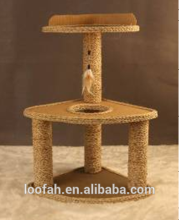 China Factory Supply Pet Cat wooden scratching post Toy Sisal Cat Tree