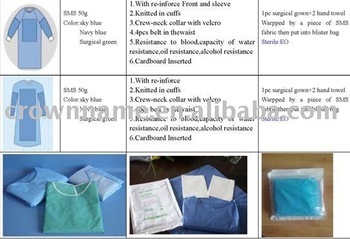 medical surgical drapes gowns