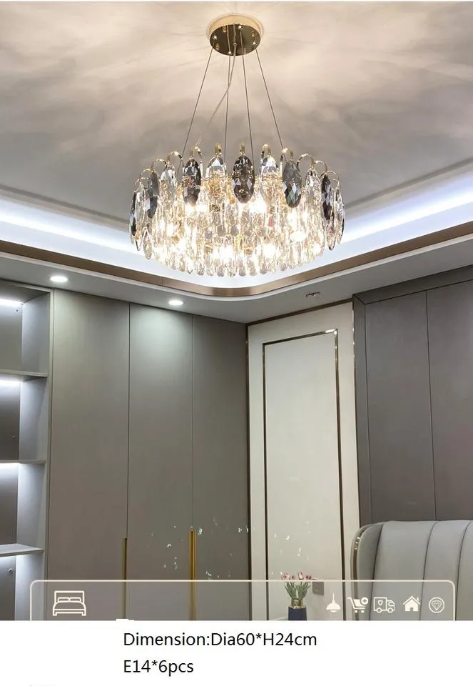 Elegant K9 Crystal Chandelier for Modern Living Room Decor