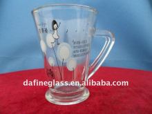 pretty drinking cups with decal