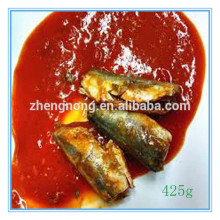 salt water 425g canned mackerel fish in tomato sauce(ZNMT0008)