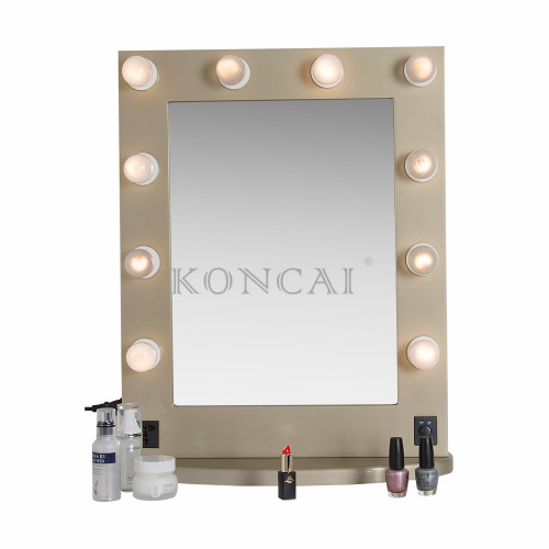 Hollywood Aluminum Vanity Makeup Mirror with 10pcs LED Lights