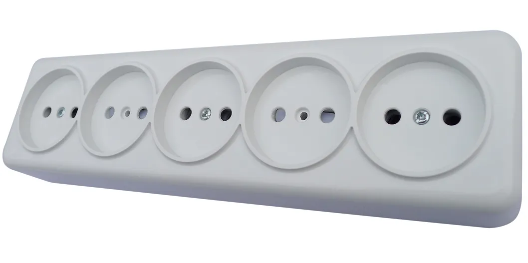 Розетка 5-ст термопласт
