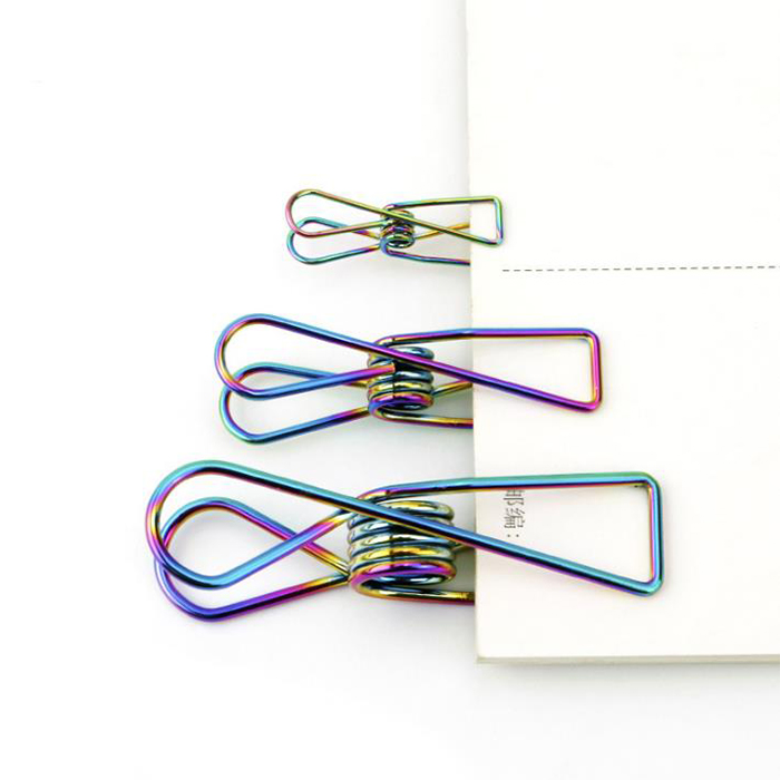 Photo Card Binder Clips Stainless Steel 304 Clothes Pegs With Customized Package