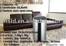 Bin Stainless Steel Trash Round Steel Trash Can