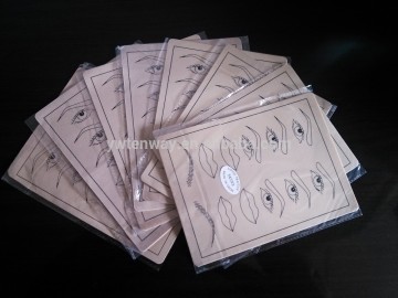 Hot Selling Eyebrow Permanent Makeup Tattoo Practice Skins For Tattoo Beginner