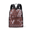 Mochila geométrica Backpack de viagem Diamond Lattice Backpack para a escola