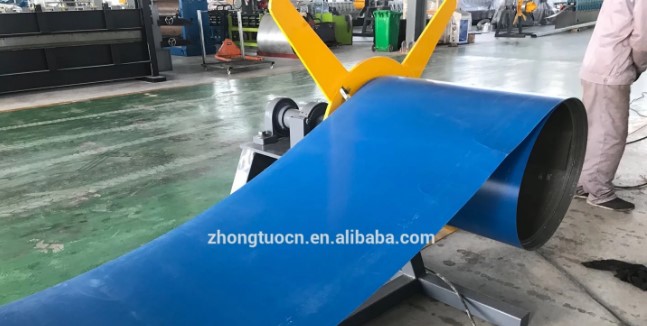 Portable standing seam Mechanical Panel roll forming machine