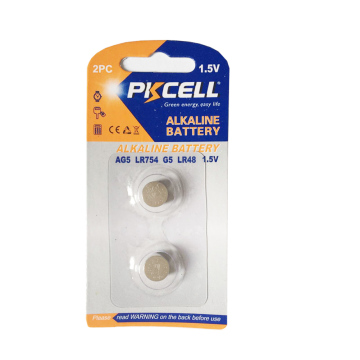 AG5 Button Cell: 1.5V Hg-Free Alkaline Manganese Battery
