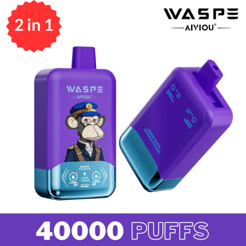 WASPE AIVIOU 40000 Puffs 40k Double Flavor Disposables Vape