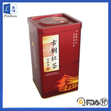 Square Loose Tea Tin Containers