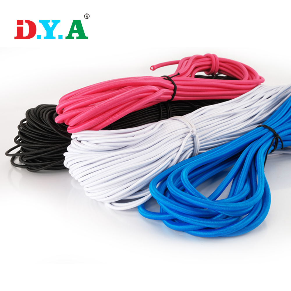 Пользовательские высокое качество 3 мм эластичный веревочный шнур красочные черные 2 мм 3 мм круглые эластичные веревки