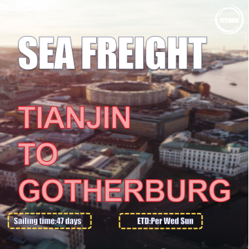 Tianjin에서 Gotherburg Sweden까지 국제 해상화물