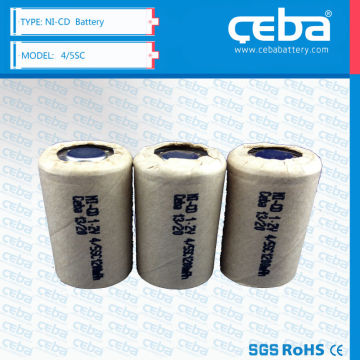 Nickel Cadmium Batteries 1.2V 4/5SC500 500 mAH