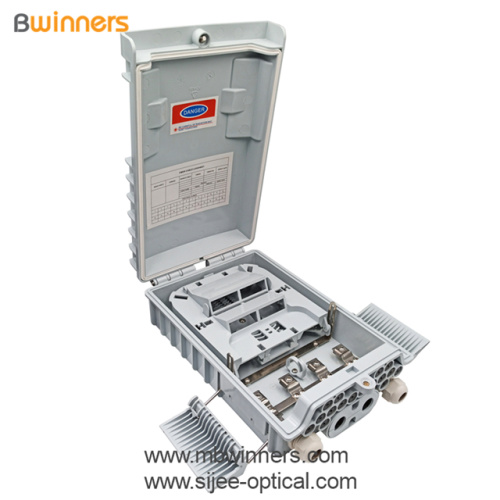 Caja de terminales de acceso de fibra plástica de PC de 16 núcleos Caja de distribución FDB