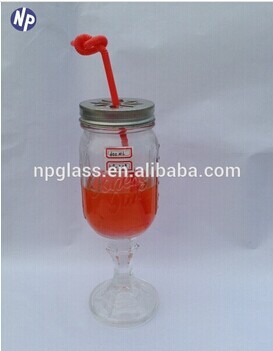 Moonshine Jar with Pewter Lid (2-pack) hillbilly wine glass handmade