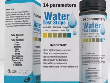 drinking water quality test strips 14 parameters