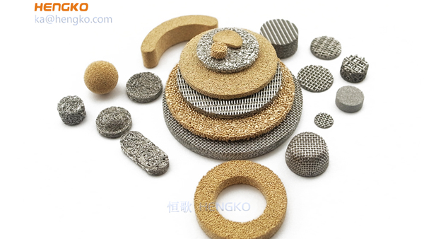 High temperature and pressure resistant sintered porous metal brass inconel 316L stainless steel SS bronze oil filtration
