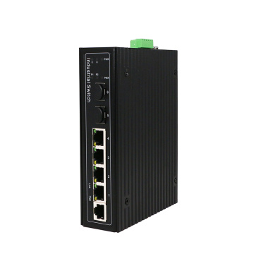 4ports CCTV Managed Industrial Network PoE Switch 48V