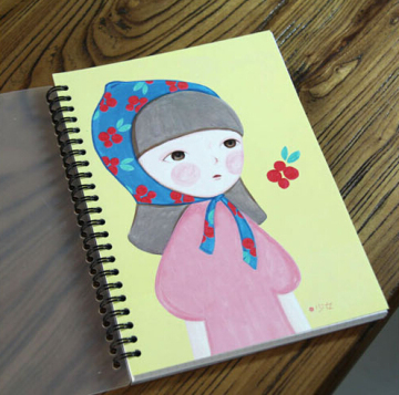 Cute Girl Spiral Composition Books