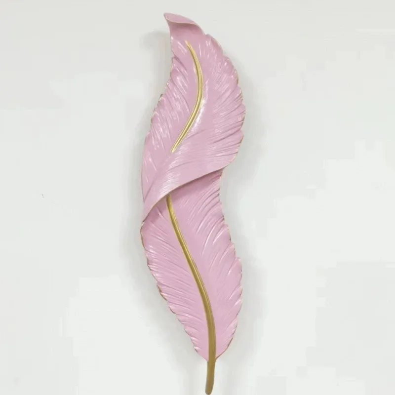 Modern LED Dimmable Wall Sconce with Elegant Feather Design Lamp