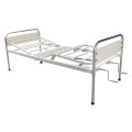 Cama de hospital de metal manual de dos articulaciones