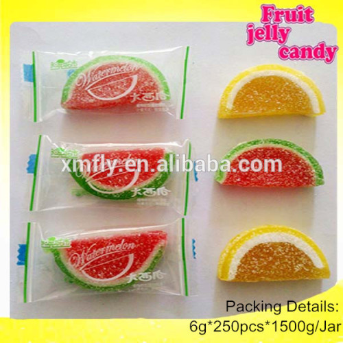 Soft Jelly Fruit Slices,Orange Slices Candy with Sugar Coated Flavour
