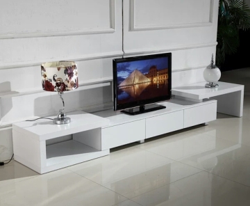 Flat Tv Stand with Shelves Cabinet