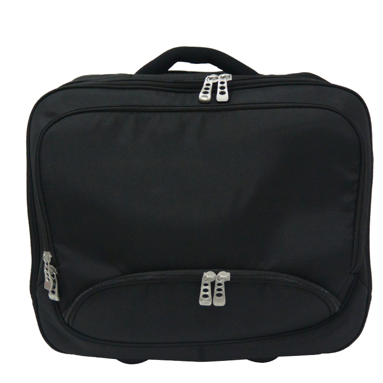 Business Travel Gauge Nylon Trolley Luggage Bag with Retractable Handles for Travel Daily Work