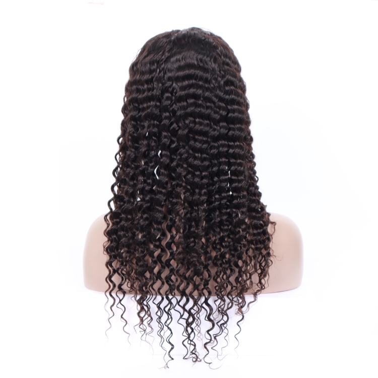 hair extension cuticle aligned Brazilian human hair customized colors jerry curly 13x4 lace front wig
