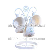 Wire coffee cup shelf