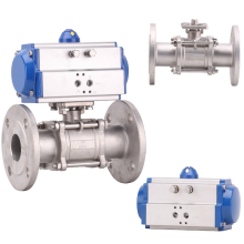 High Quality Stainless Steel Pneumatic Actuated Ball Valve with ANSI and JIS Standards - DN20 to 40