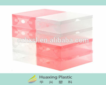 rigid plastic folded shoes box