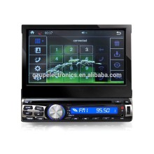 7 inch slide down single din dvd player with GPS