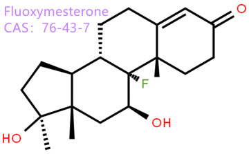 99% Fluoxymesterone Steroid Powder CAS 76-43-7