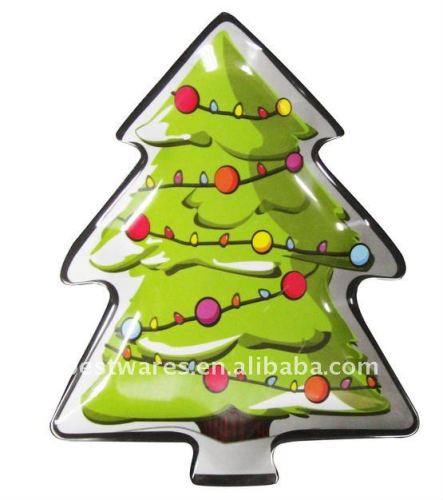 melamine Xmas tree tray