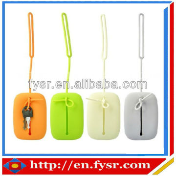 2013 portable colorful silicone key holder/silicone key bag