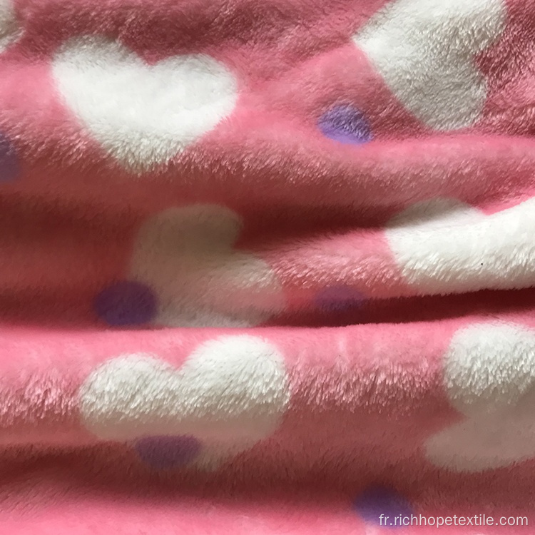 Tissu de drap de lit de couette de coton de flanelle de vente chaude
