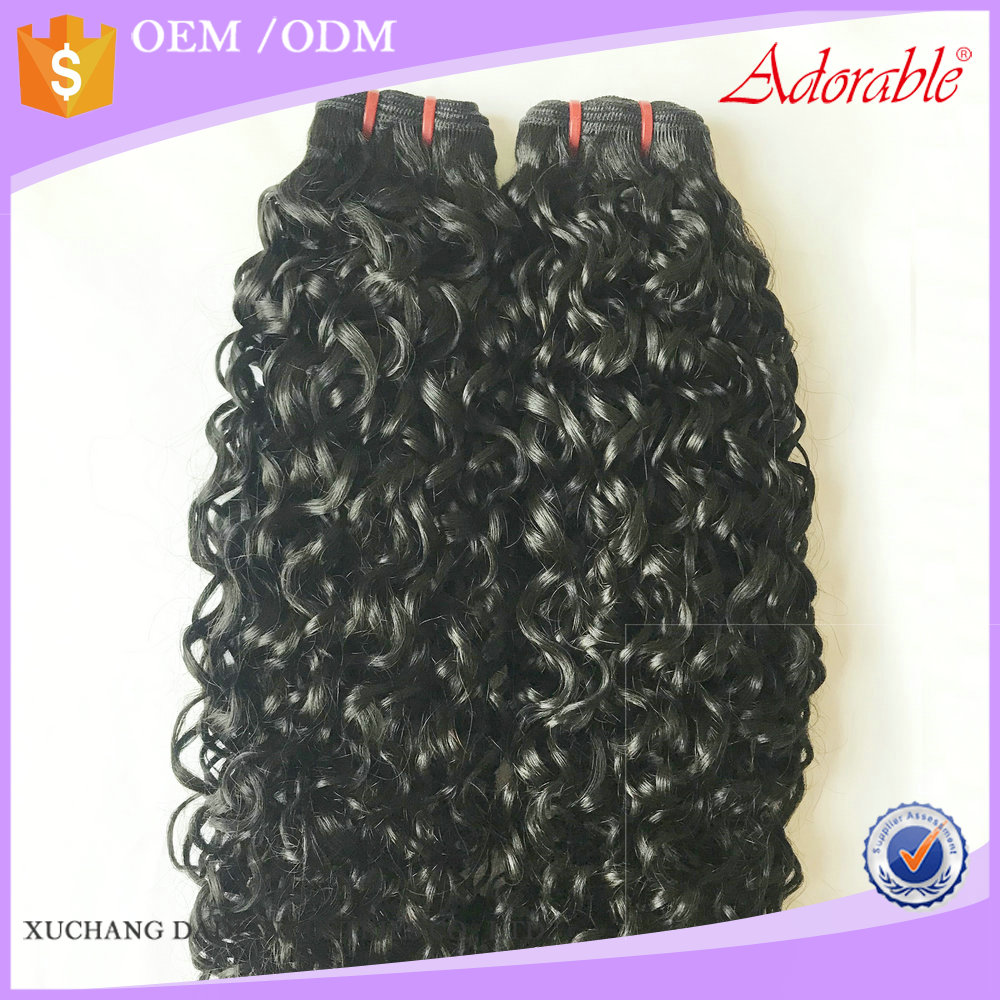 xuchang Factory 100% cuticle aligned virgin hair Double Drawn Virgin Pixie Curl hair weaving,spiral curl Funmi Hair weaves 26"