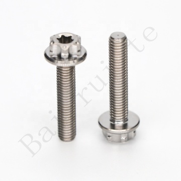 Grade 5 Titanium Torx Flange Bolt M10x1.25x10