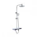 High pressure adjustable height bathroom shower column set