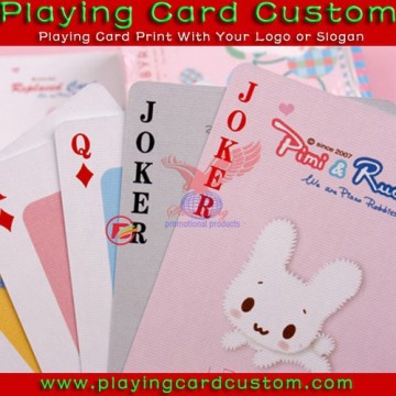 kids girl playing card